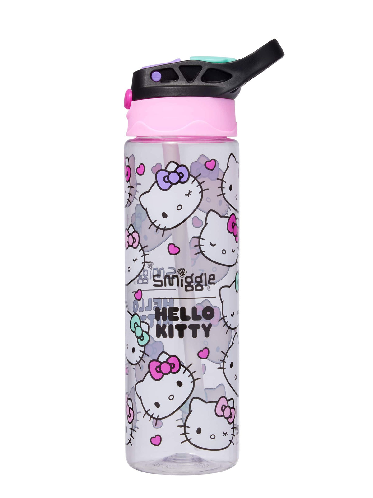 Smiggle - Hello Kitty BPAsız Otomatik Pipetli 650ML Suluk