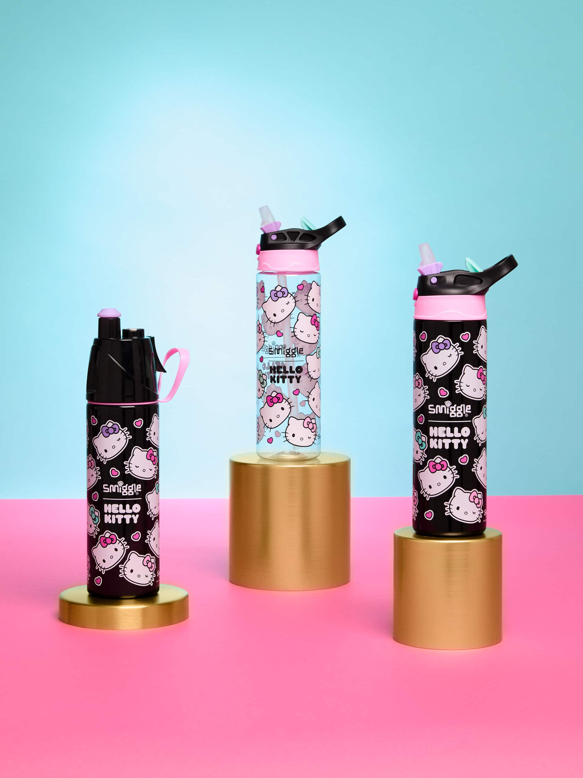 Smiggle - Hello Kitty Water Spray 500ML Stainless Steel Drink Bottle