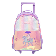 Smiggle - Işıklı Tekerlekli Sky Trolley Çekçekli Sırt Çantası