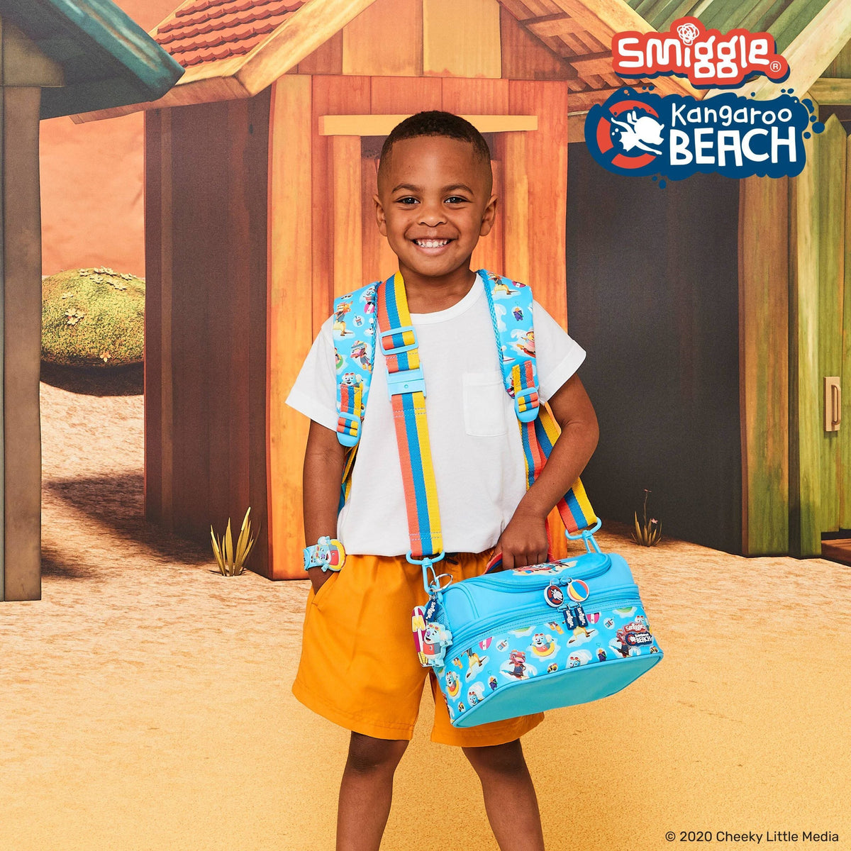 Smiggle - Kangaroo Beach Double Decker Lunch Bag