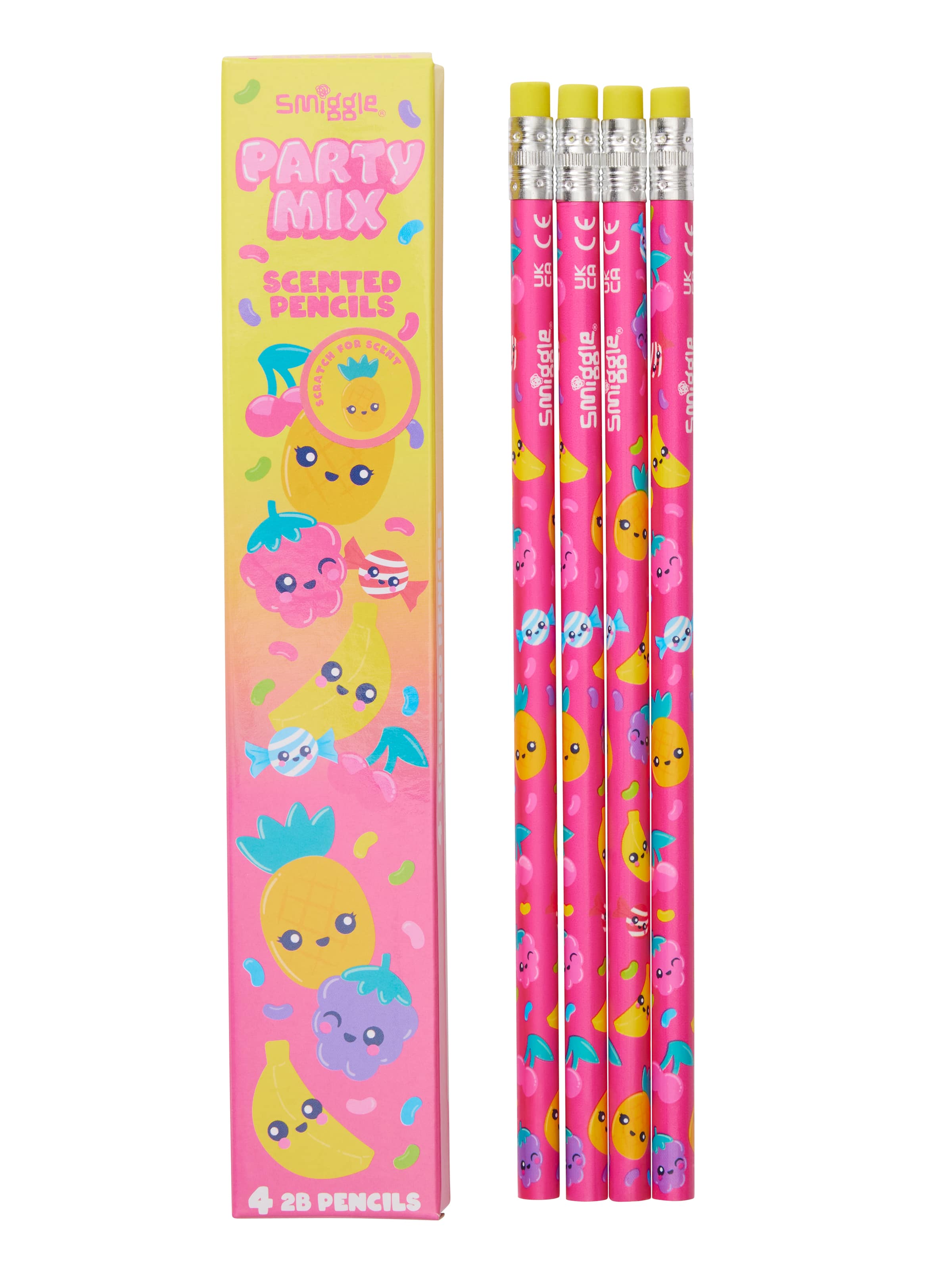 Smiggle - Kokulu 4lü Kurşun Kalem Seti