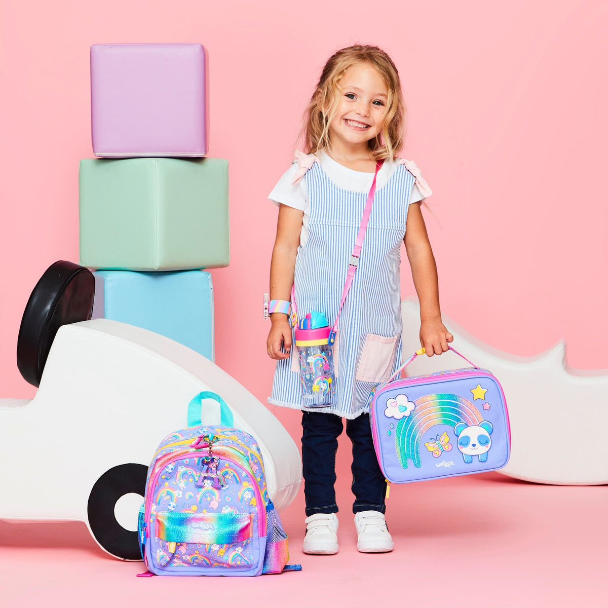 Smiggle - La La Teeny Tiny Çekçekli Sırt Çantası