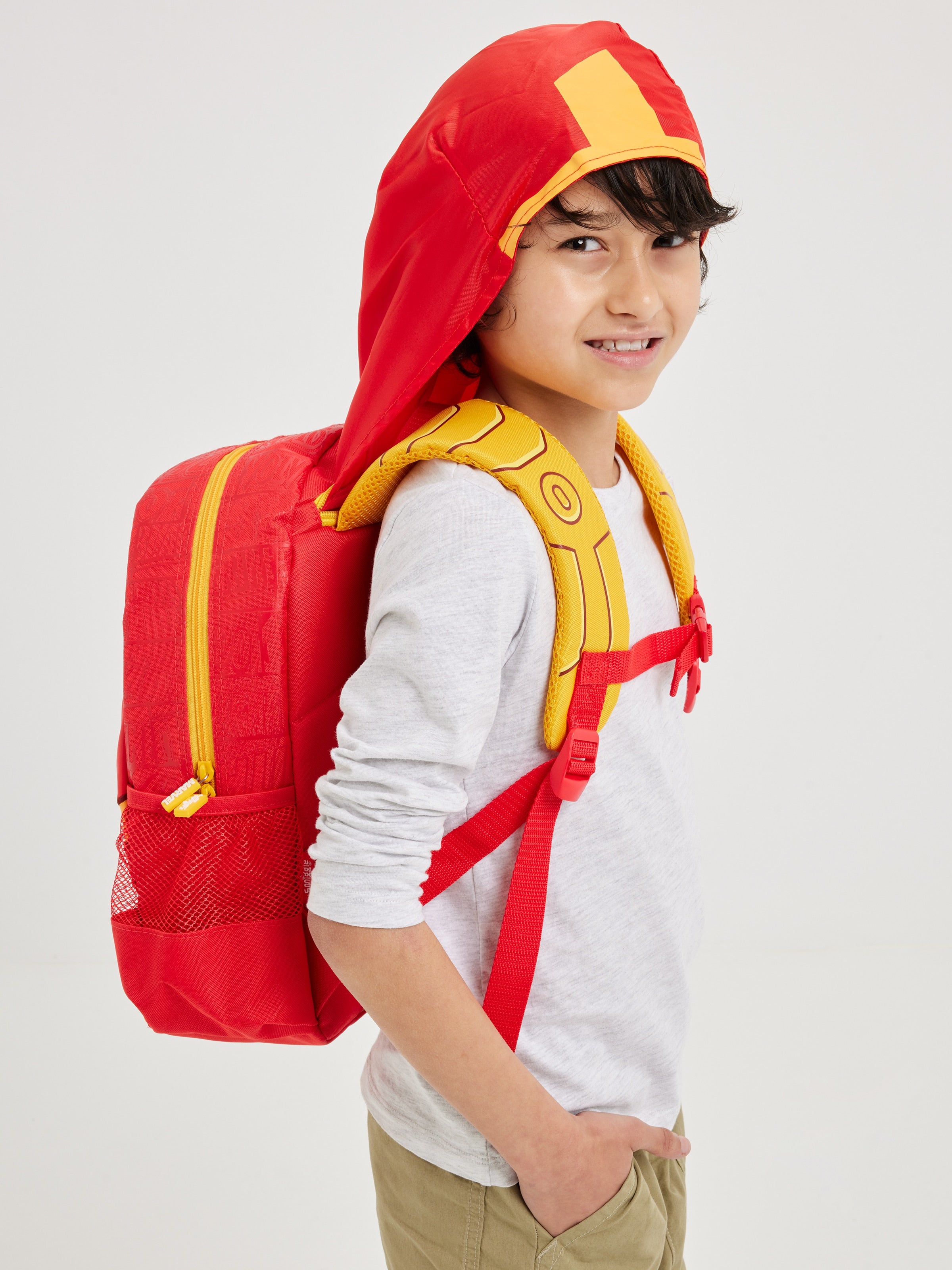Smiggle - Marvel Iron Man Hooded Kindergarten Backpack