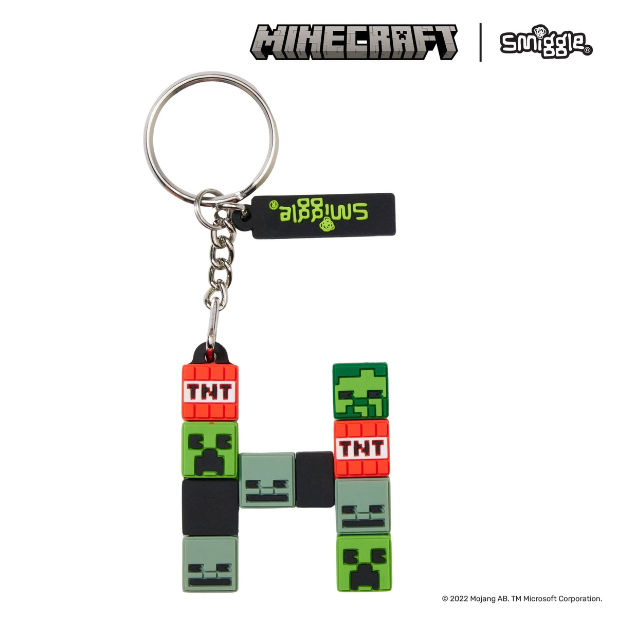 Smiggle - Minecraft H Harfi Anahtarlık