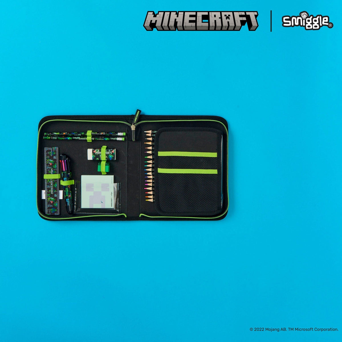 Smiggle - Minecraft Kırtasiye Seti ve Kalem Kutusu