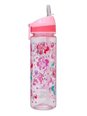 Smiggle – Minnie Mouse 650 ml BPA-freie Wasserflasche mit Strohhalm 