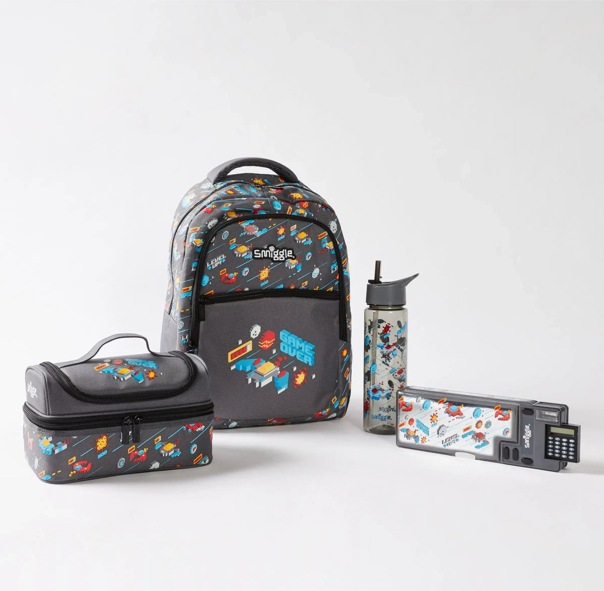 Smiggle - Peppy Schulranzen-Set, 4-teilig