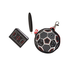 Smiggle – Fußball-Mini-Notizblock, Stift und Schlüsselanhänger