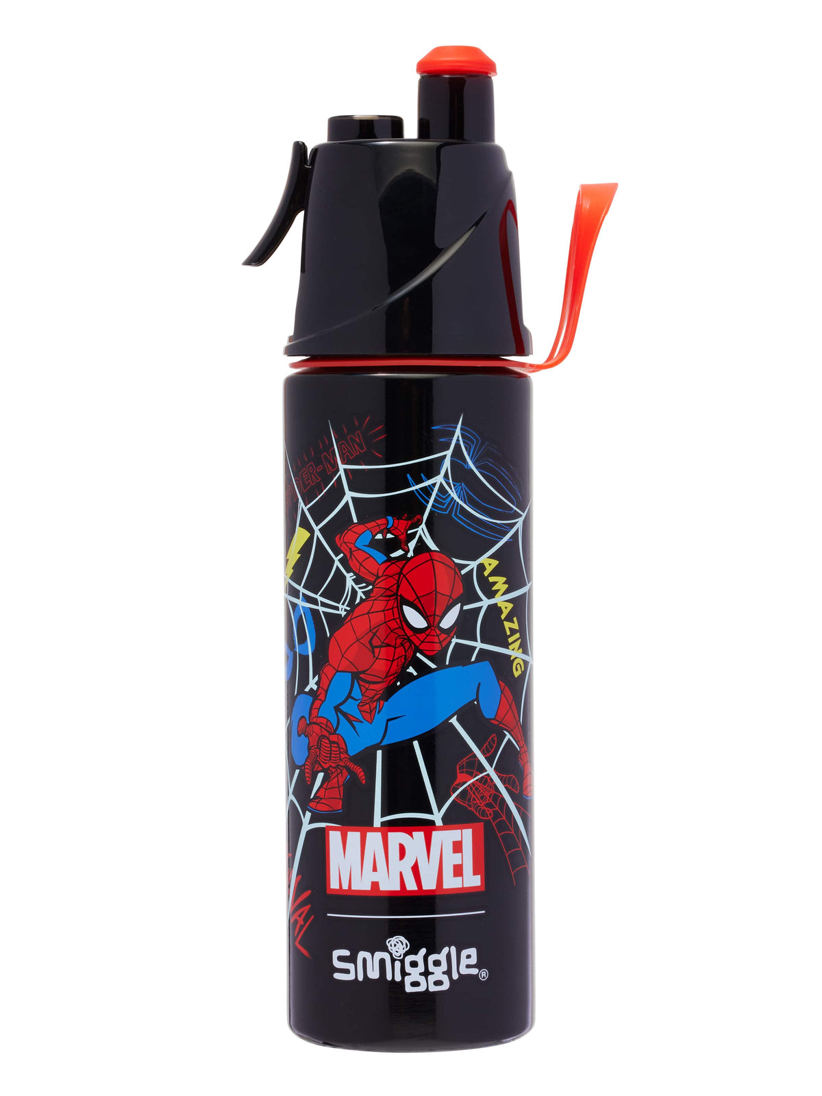 Smiggle - Spider-Man Water Spray 500ML Stainless Steel Drink Bottle