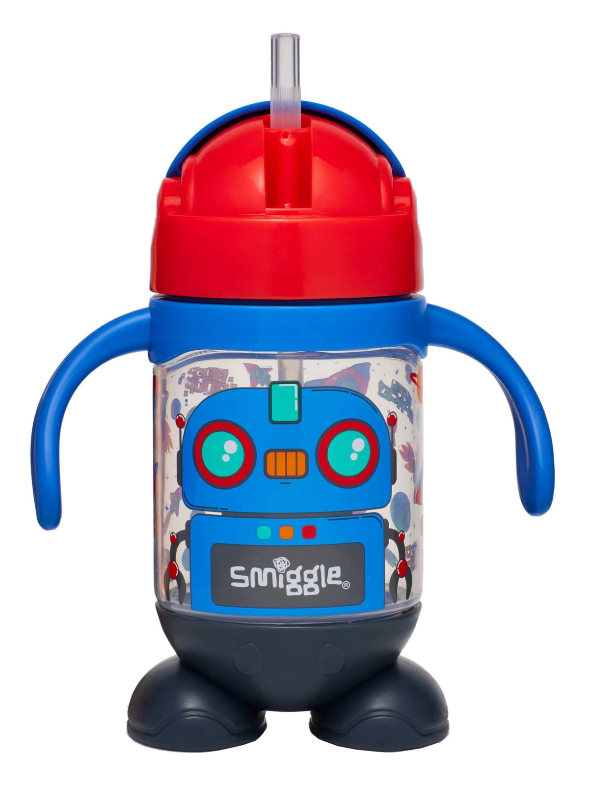 Smiggle - Biberón con pajita sin goteo y sin BPA de 230 ml para guardería Teeny Tiny