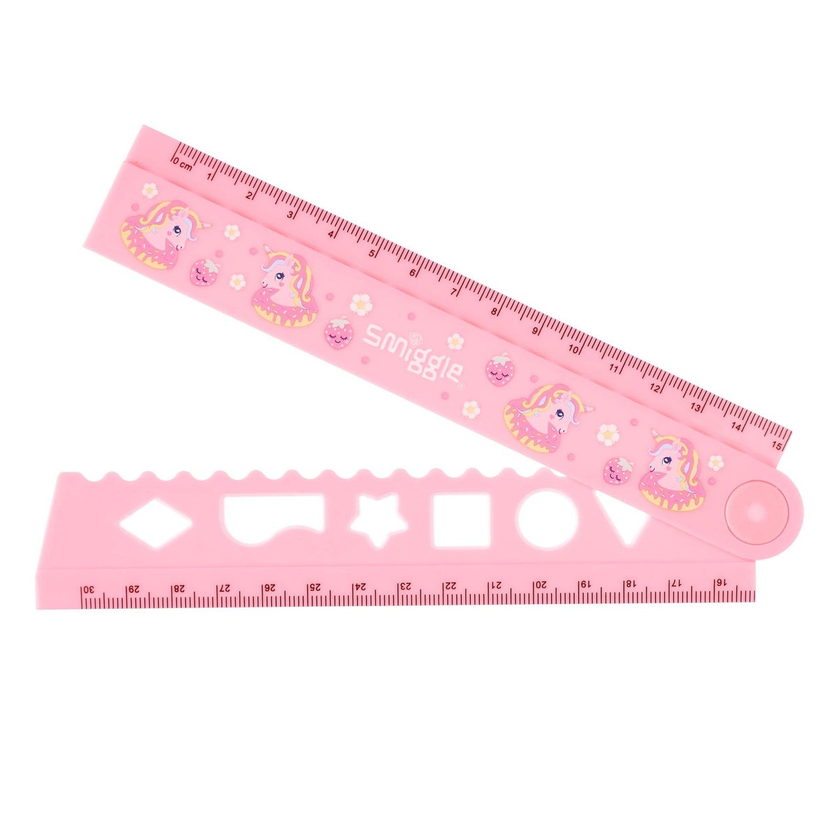 Smiggle - Unicorn Katlama ve Şekil Verme Cetveli