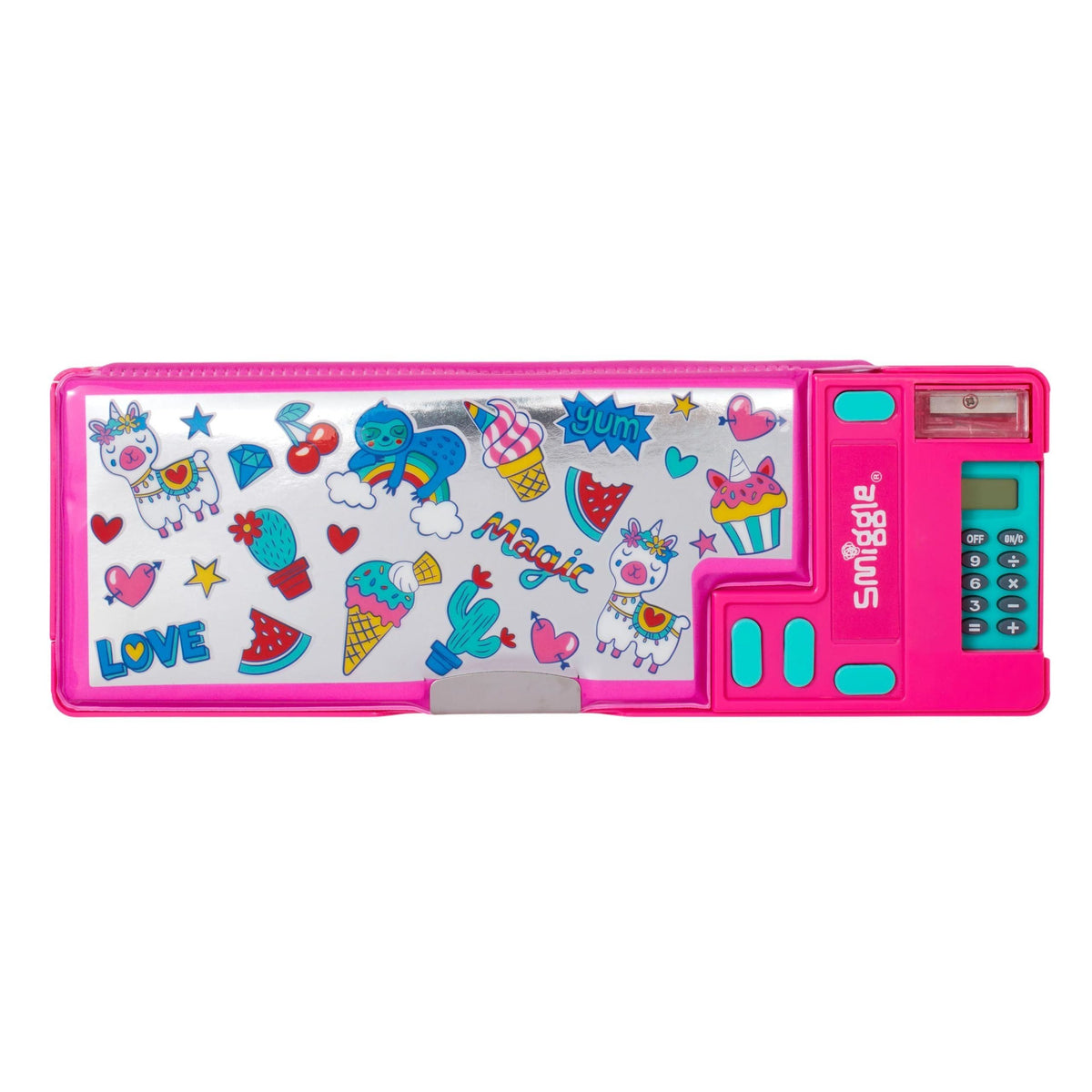 Smiggle - Vibin Automatic Pencil Case with Calculator