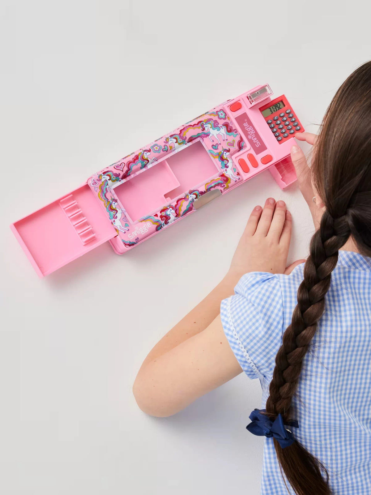 Smiggle - Estuche automático con calculadora Pop Out Wild Side