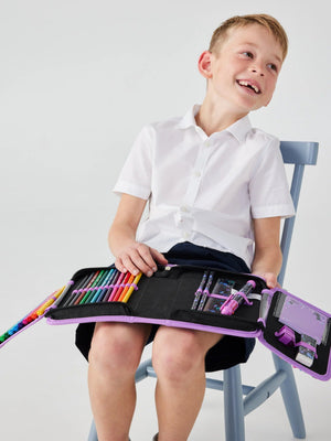 Smiggle - Wild Side Unicorn Pencil Case and Stationery Set