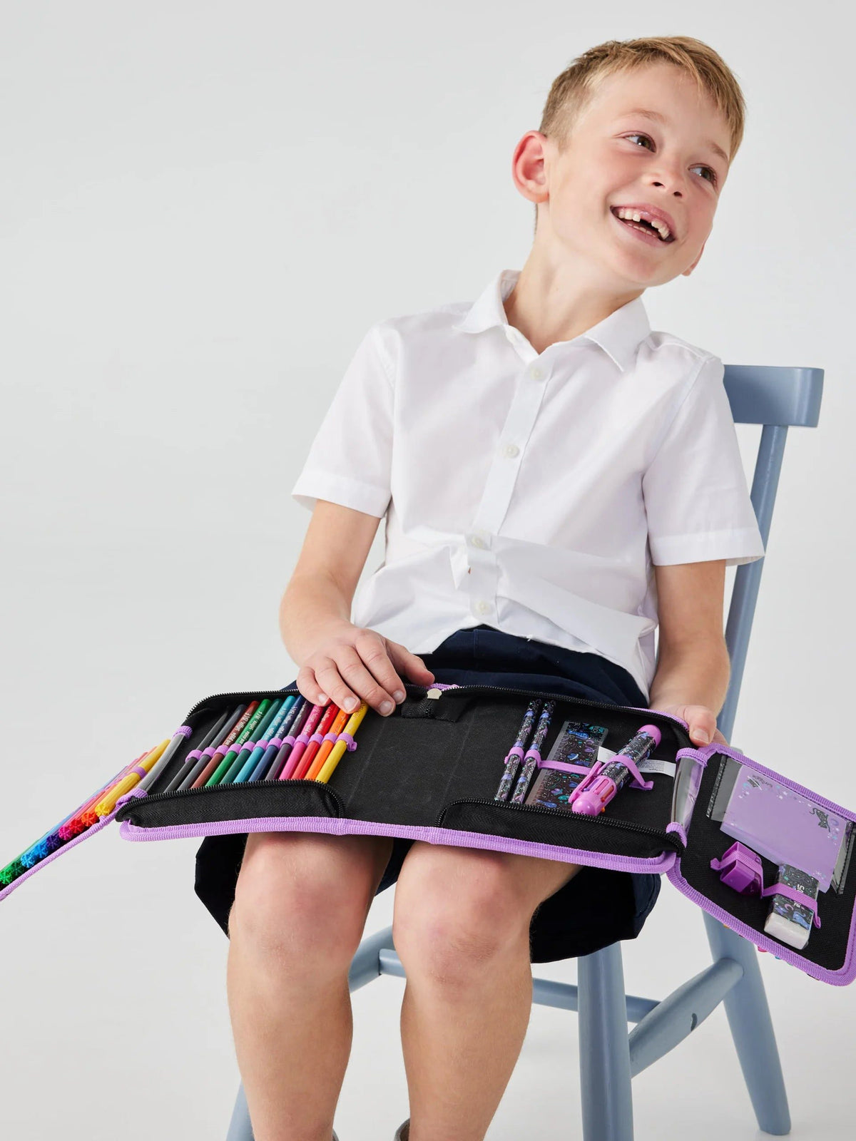 Smiggle - Wild Side Unicorn Pencil Case and Stationery Set