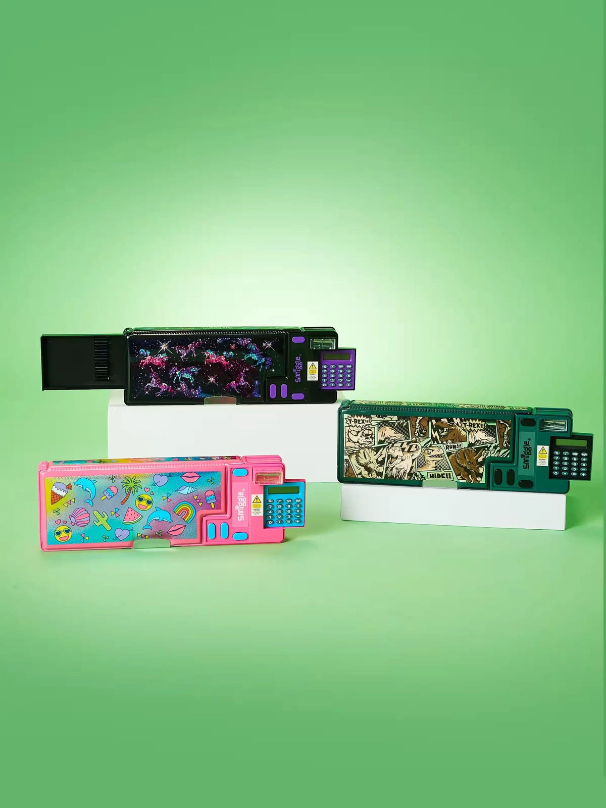 Smiggle - Wonder World Pop Out Automatic Pencil Case with Calculator