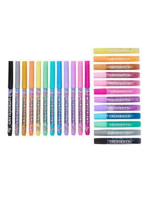 Smiggle - Wonderland Kokulu Boyama Kalemi ve Simli Yapıştırıcı Seti