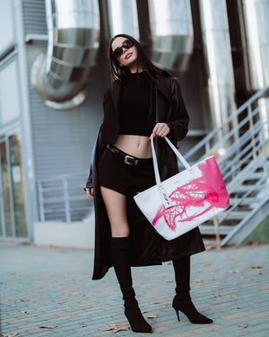 Sprayground - Storm Pembe Beyaz Tote Omuz Çantası
