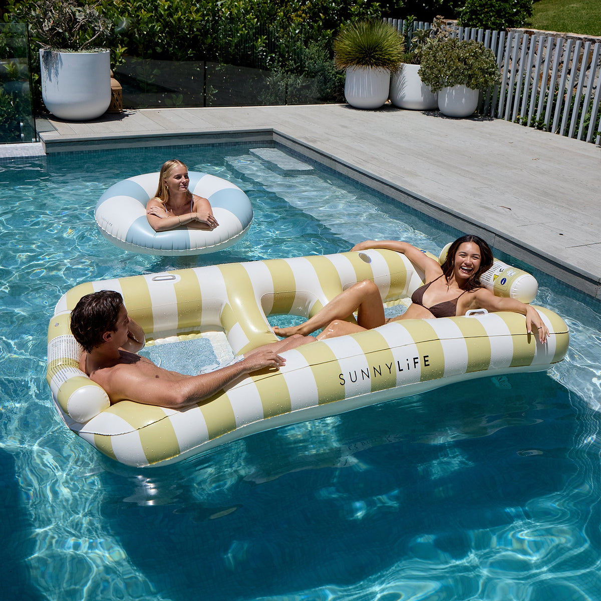 Sunnylife - Casa Sand Stripe Double Pool Float