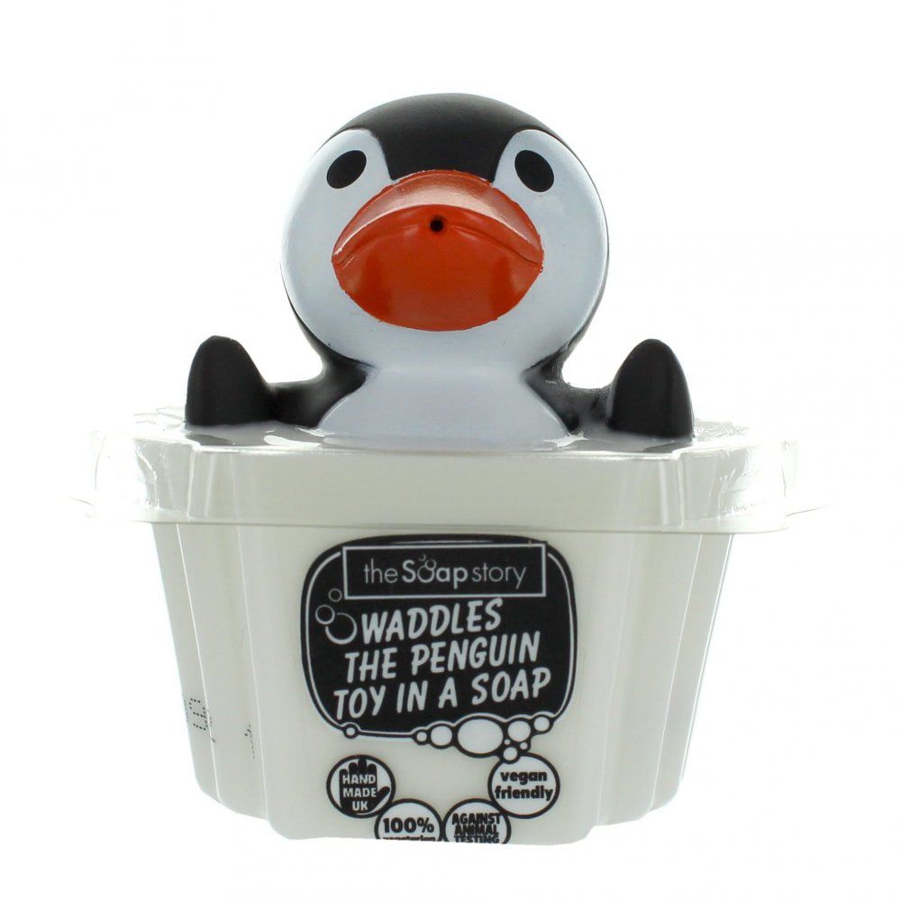 The Soap Story – Duftende Kinderseife mit Pinguin-Spielzeug 