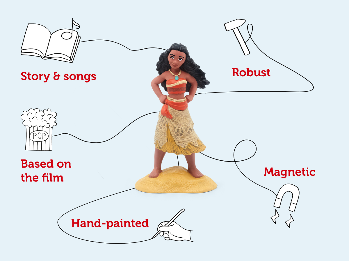Tonies - Disney Princess Moana English Audio Play Figurine