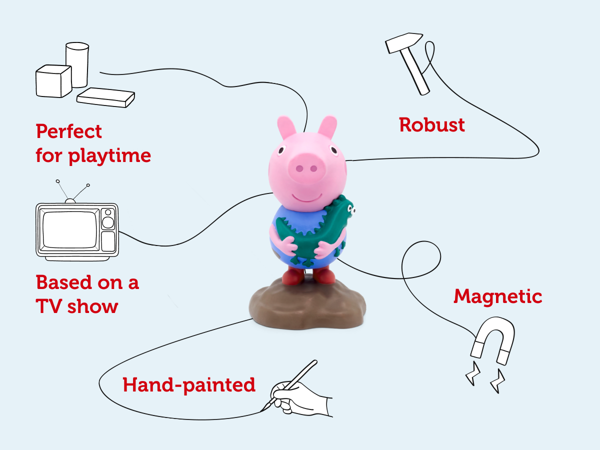 Tonies - Peppa Pig ve George İngilizce Sesli Figür