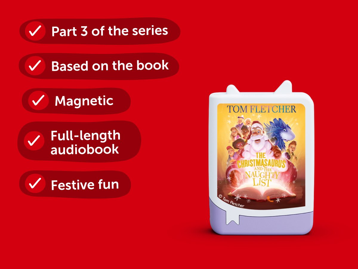 Tonies - Tom Fletcher Christmasaurus ve Yaramazlar Listesi Şarkısı İngilizce Şarkı Sesli Figürü