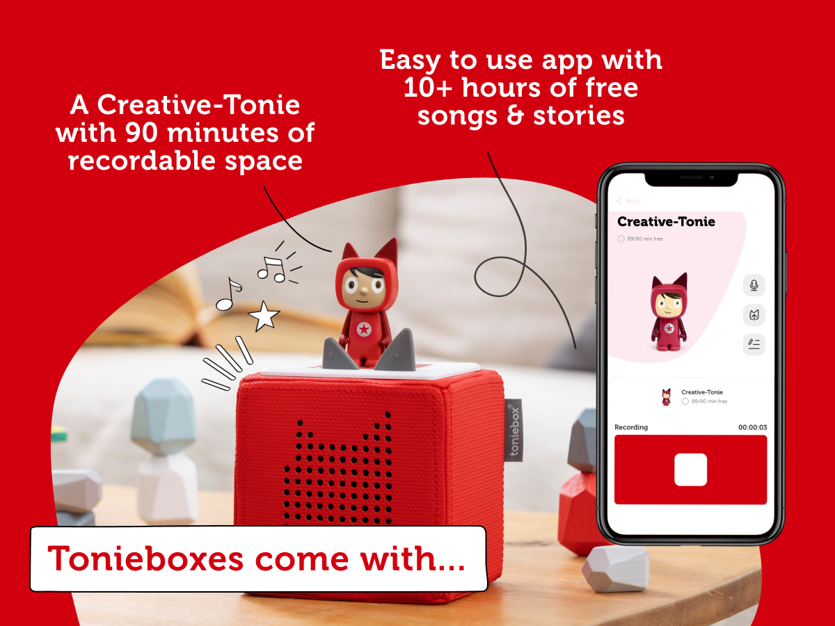 Tonies -  Toniebox 1 Kırmızı Başlangıç Seti Kutusu