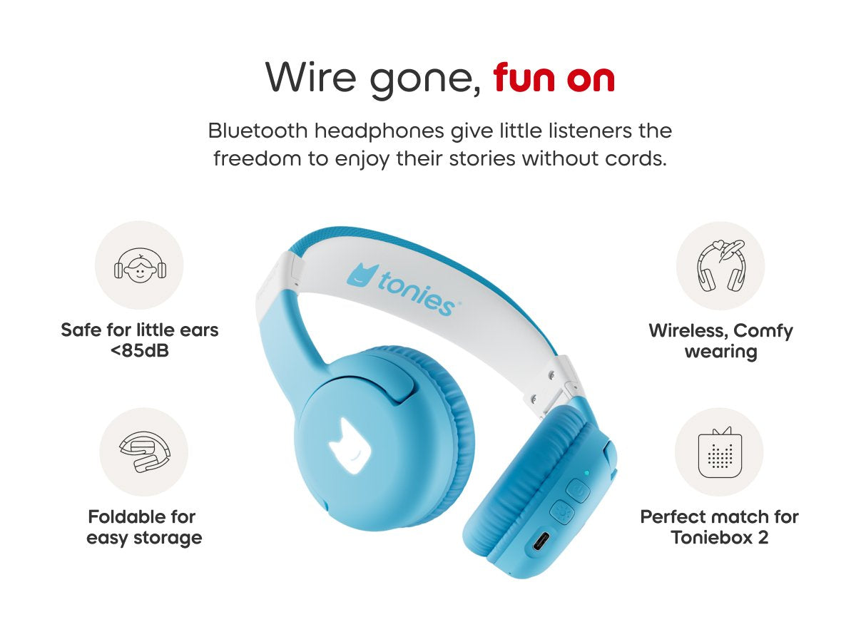 Tonies - Toniebox 2 Bluetooth Bulut Mavisi Katlanabilir Çocuk Kulaklık