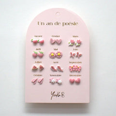 Yuko B. - Children's 12 Pairs Ceramic Earring Set